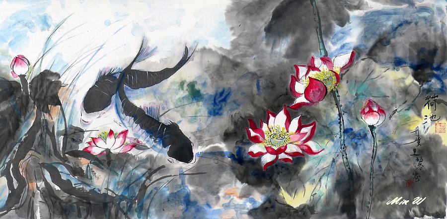 Water Lily No. 9 Painting by L R B