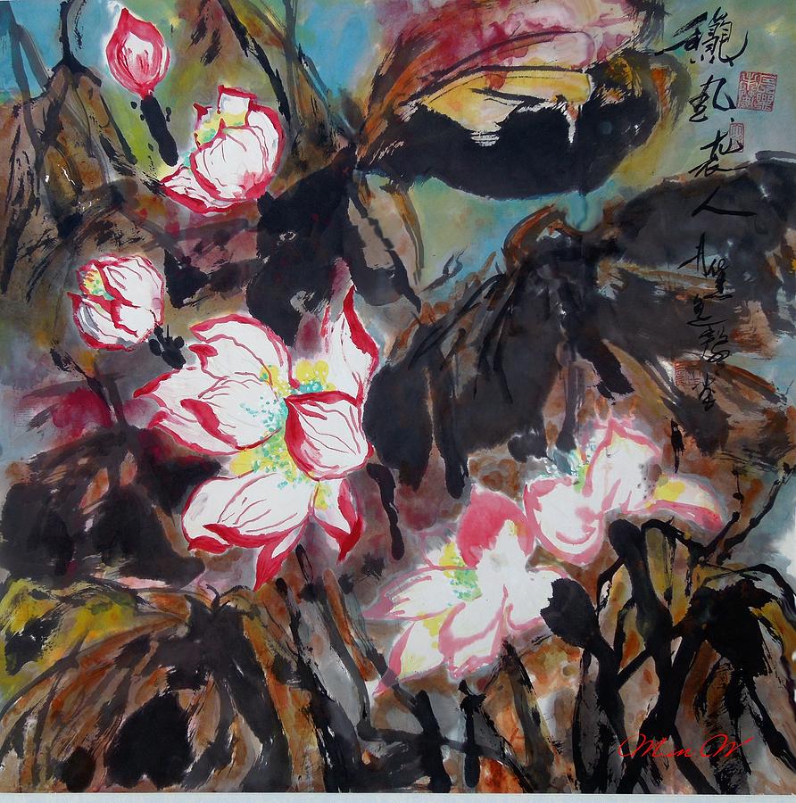 Water Lily No.7 Painting by L R B