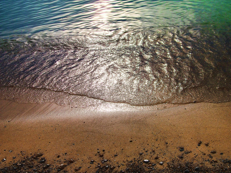 Water meets the Shore Photograph by Jeffrey Platt