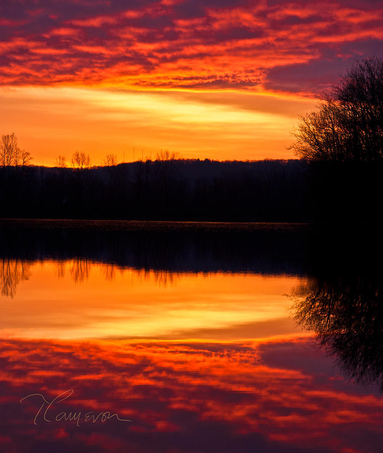 Water on Fire Photograph by Tom Cameron