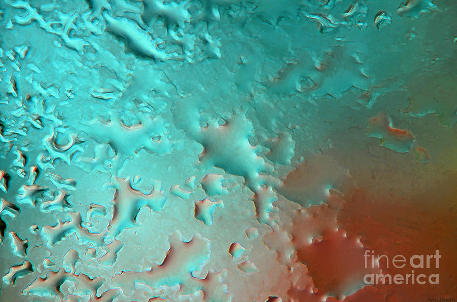 Water on Glass abstract Photograph by Debbie Portwood