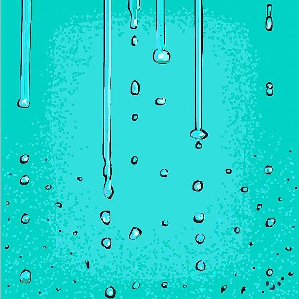Water Photograph - Water on teal by David Burles