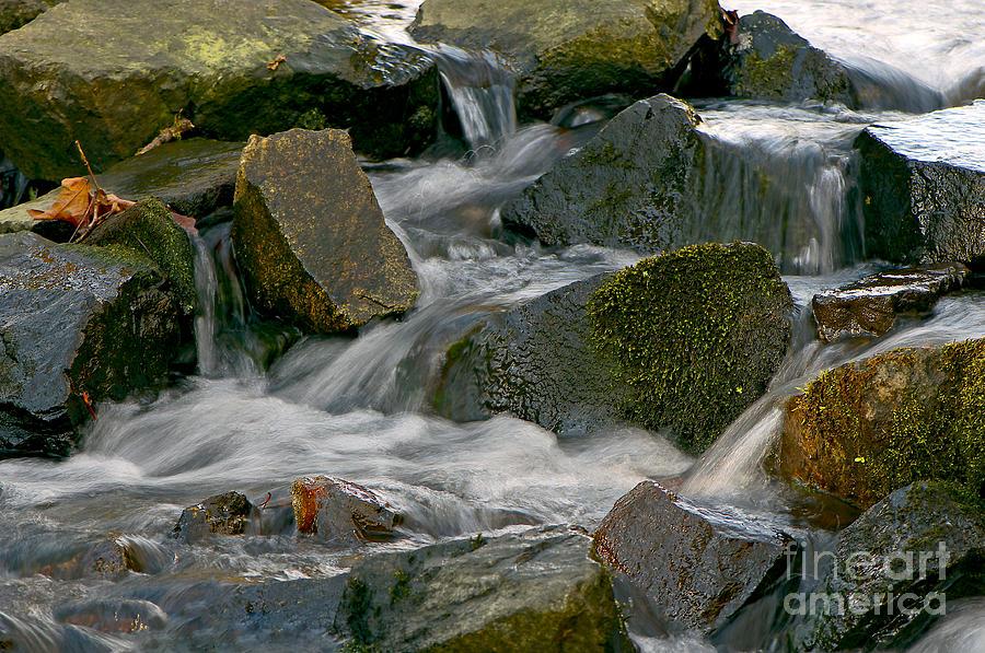 Water Over Rocks Photograph by Sharon Talson