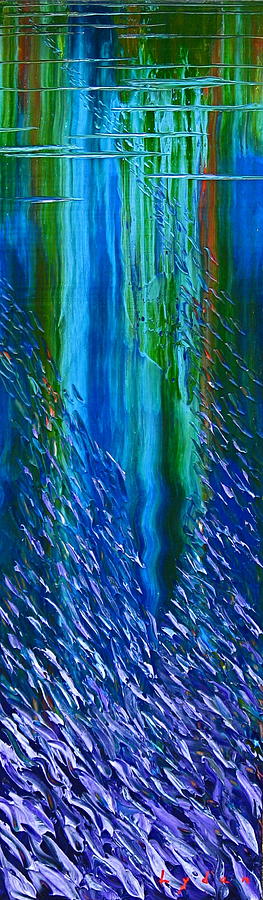 Nature Painting - Water Panel One by Les Lyden