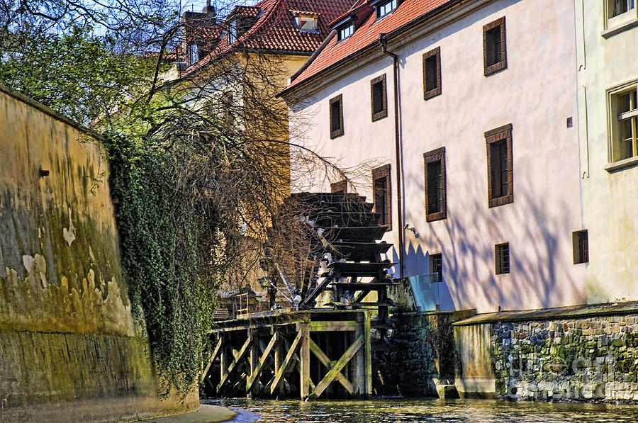 Water power in Prague Photograph by Brenda Kean