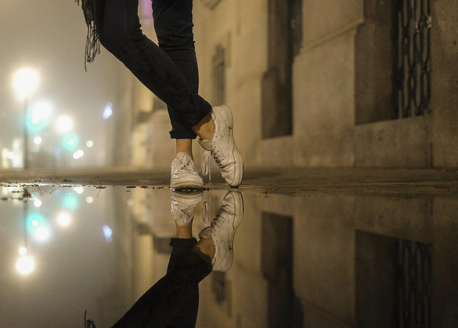 Water puddle Photograph by Christoph Hetzmannseder