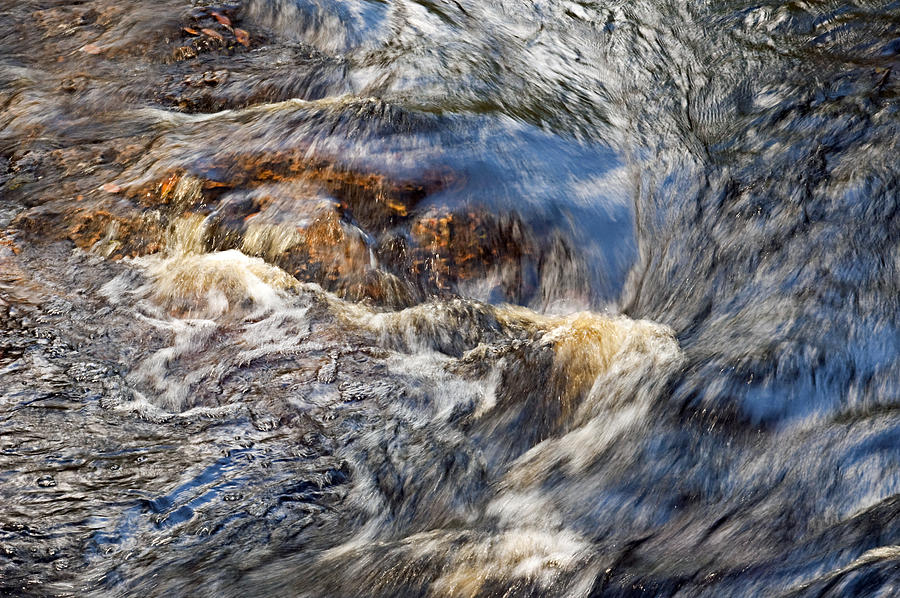 Nature Photograph - Water Rapids Whirlpool by Carolyn Marshall