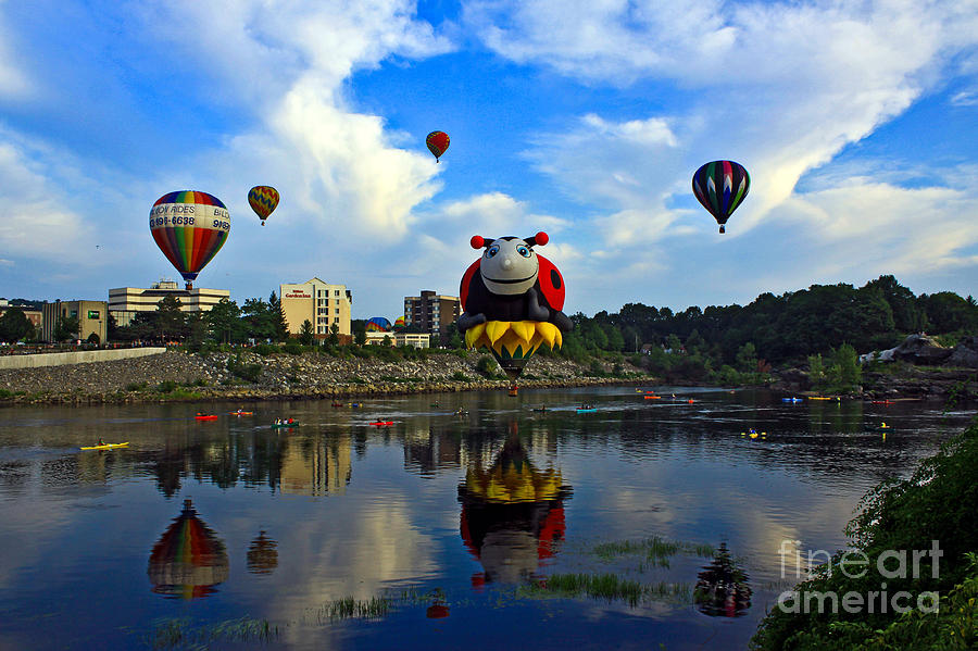 Hot Air Balloon Photograph - Water Ride by Brenda Giasson