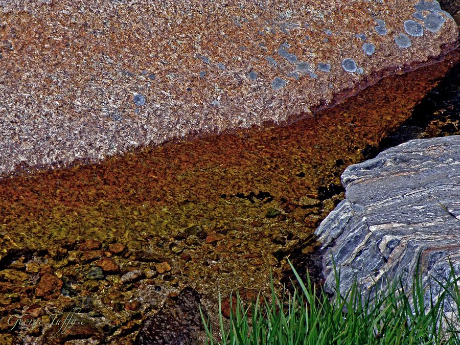 Water Rocks Abstract Photograph by George Tuffy