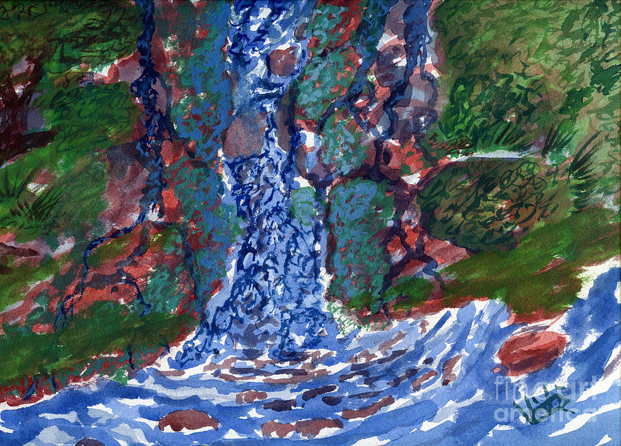 Water Rush Painting by Victor Vosen