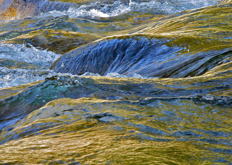 Water Rushing Over Rocks Photograph by Kirsten Giving
