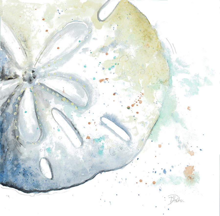 Water Sand Dollar Painting by Patricia Pinto