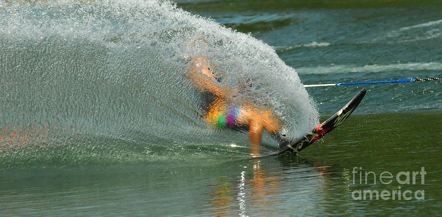 Water Skiing 5 Magic of Water Photograph by Bob Christopher