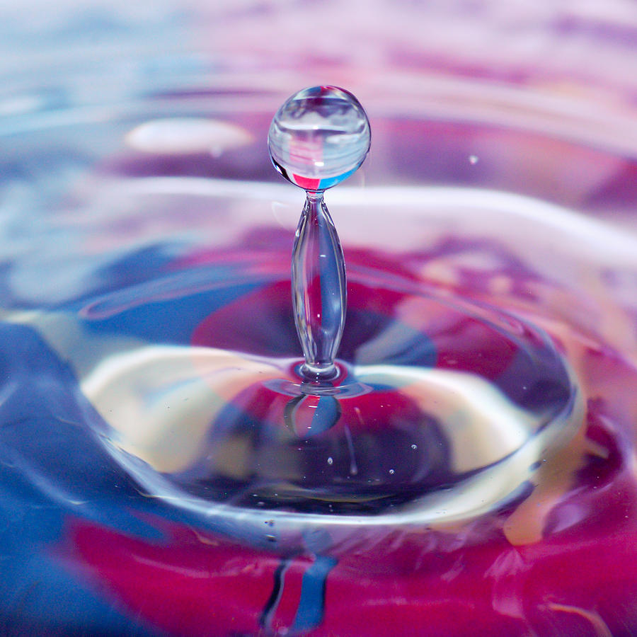 Water Splash Bead Photograph by Crystal Wightman