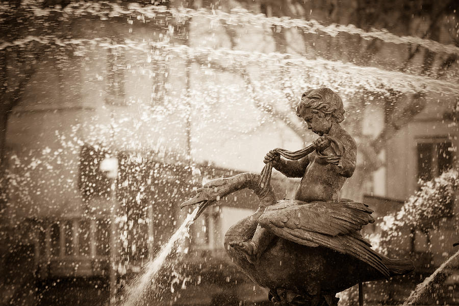 Water sprite in the Fontaine de la Rotonde Photograph by W Chris Fooshee