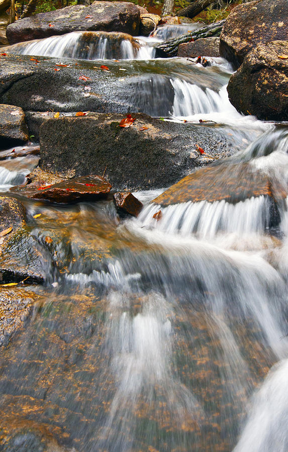 Fall Photograph - Water steps by Glenn Gordon