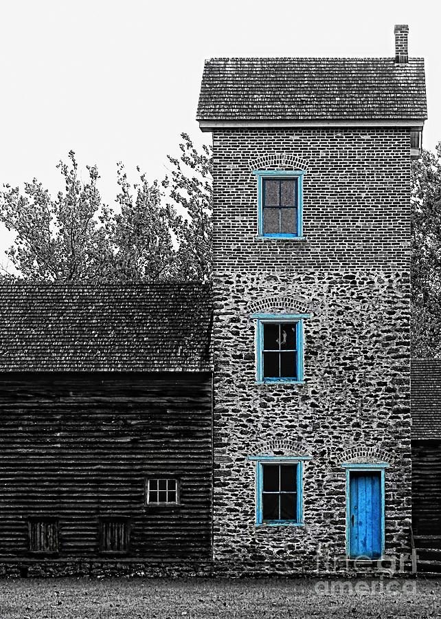 Vintage Photograph - Water Tower Blues by Sharon Woerner