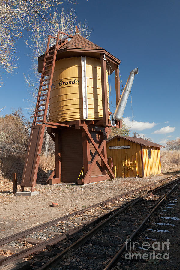 Water Tower in the Colorado Railroad Museum Photograph by Fred Stearns