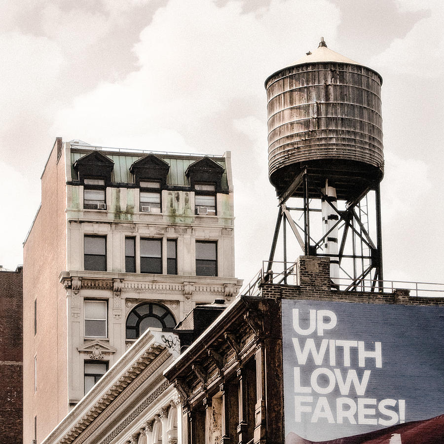Water Towers 14 - New York City Photograph by Gary Heller
