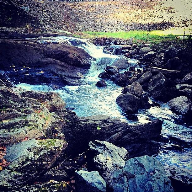 Fall Photograph - #water #waterfall #autumn #fall #pretty by Kristine Dunn