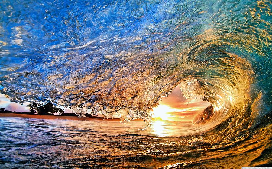 Water Photograph - Water Waves  by Takeya  Beard 