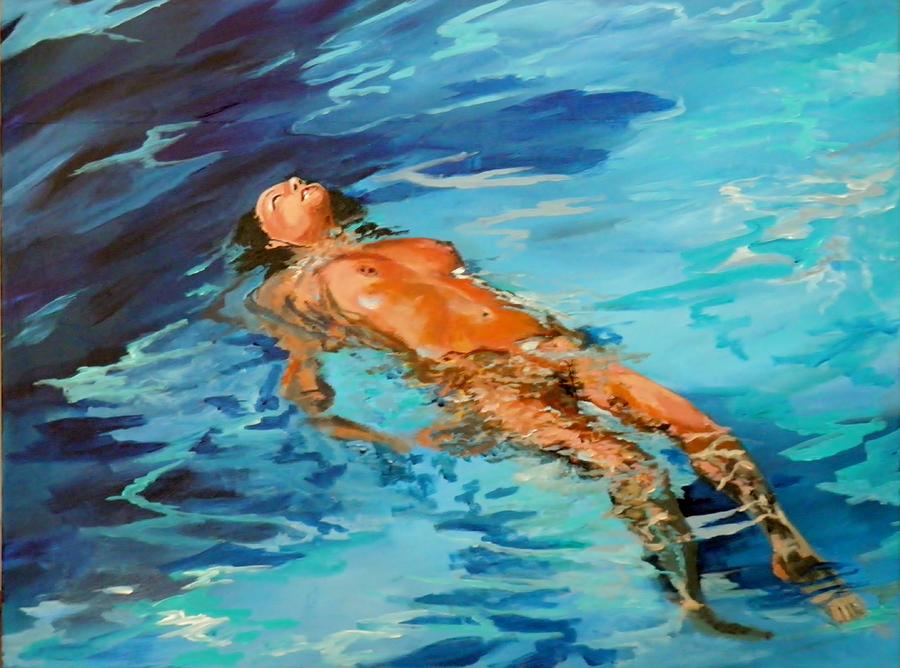 Water Wings Painting by Terence R Rogers