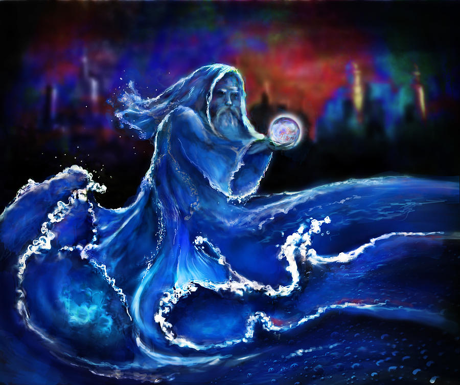 Water Wizard Digital Art by Rick Mosher