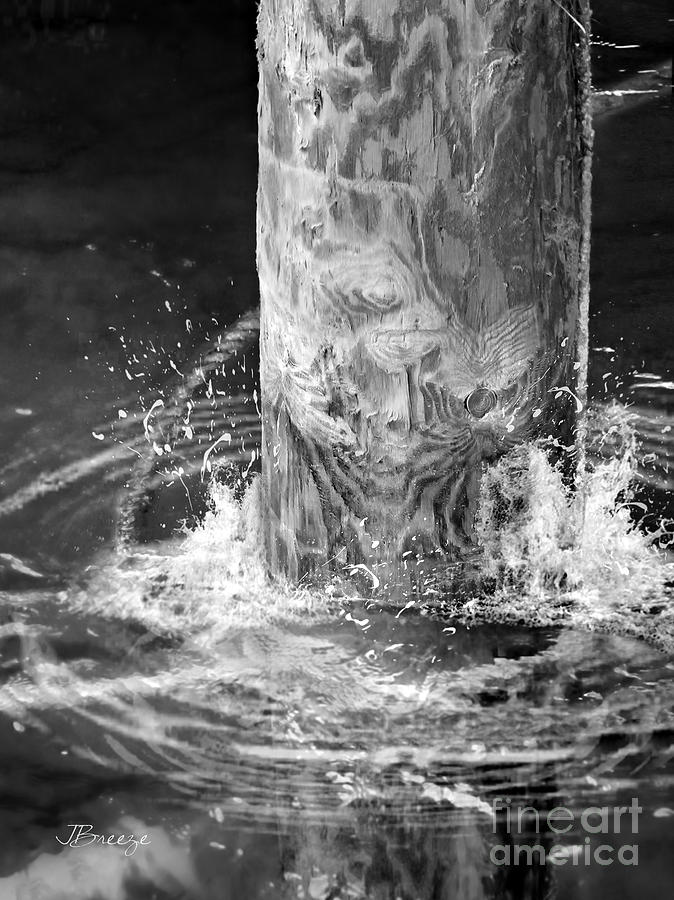Water Wood Splash Photograph by Jennie Breeze