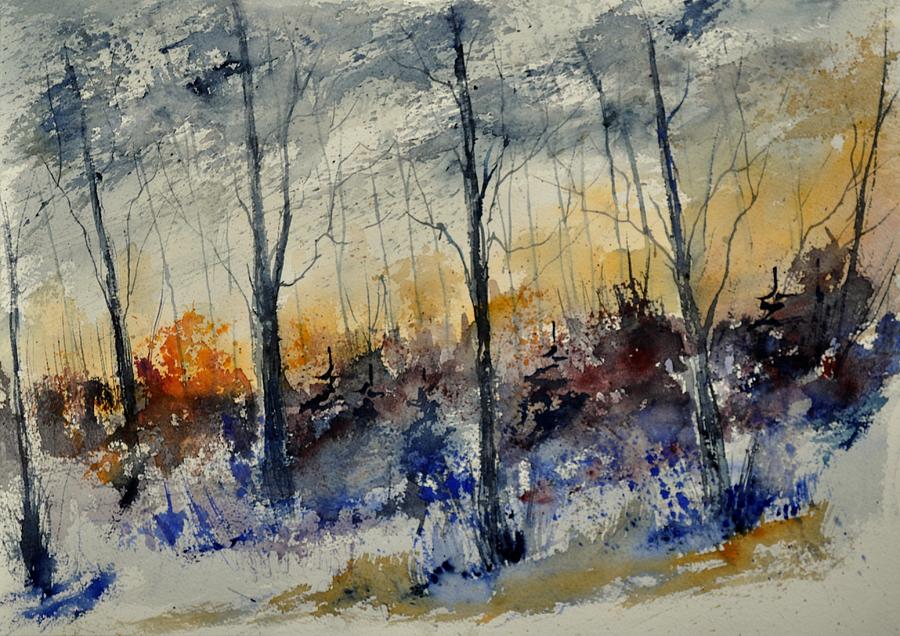 Landscape Painting - Watercolor 45412022 by Pol Ledent