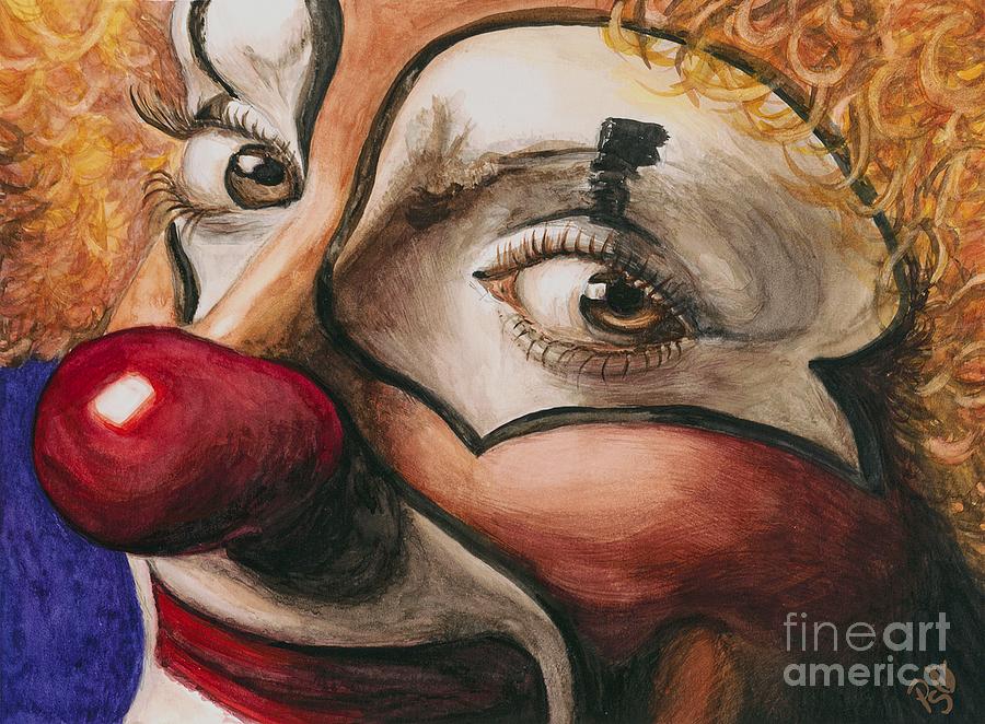 Clown Painting - Watercolor Clown #1 by Patty Vicknair