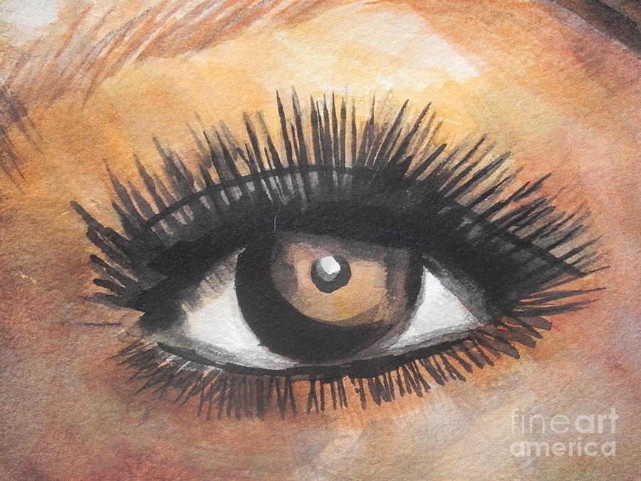 Watercolor Eye Painting by Chrisann Ellis