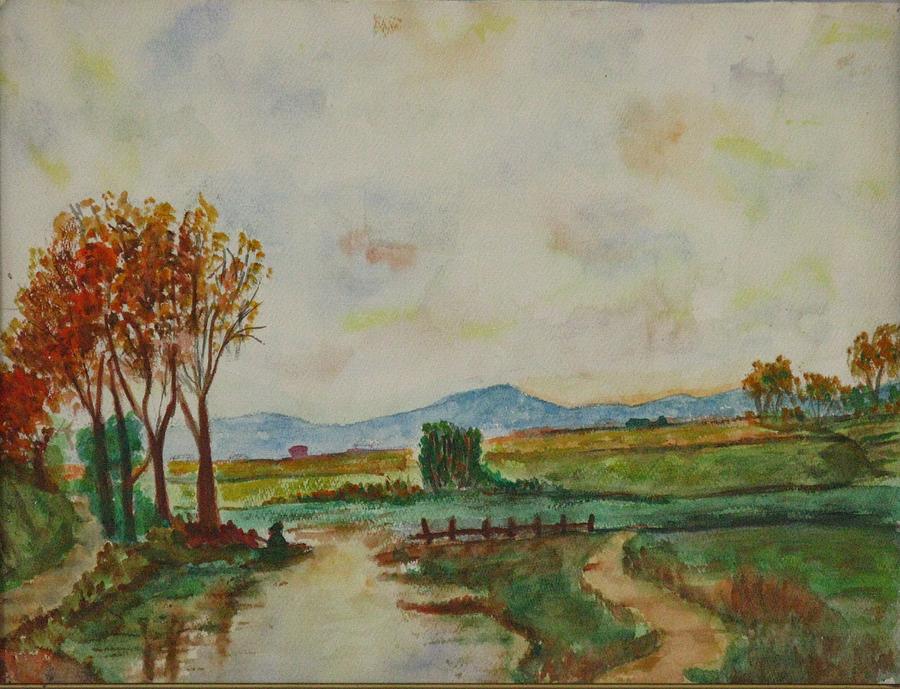Watercolor Landscape Painting by Michael Anthony Edwards
