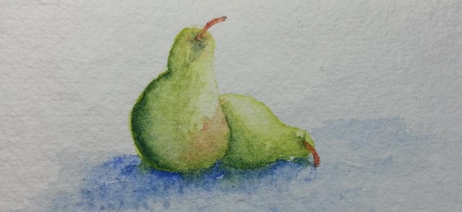 Watercolor Study Pears Photograph by Caryl J Bohn