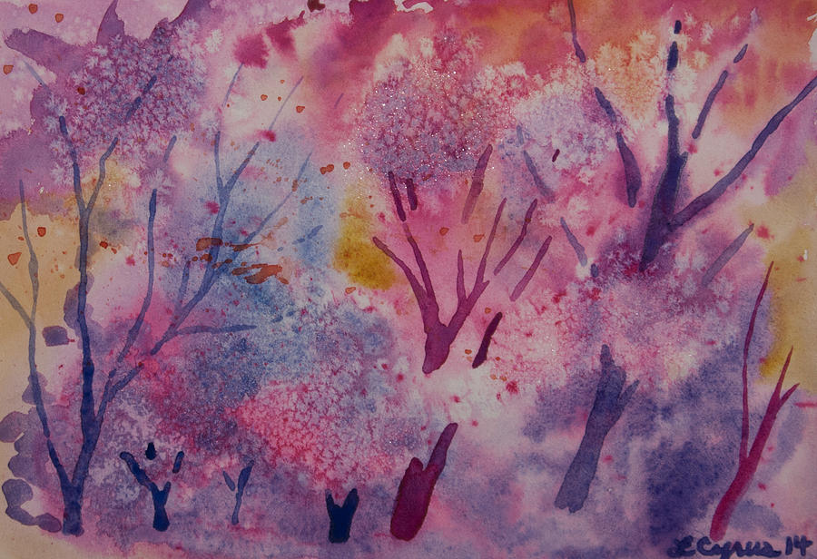 Watercolor - Vivid Forest Painting by Cascade Colors