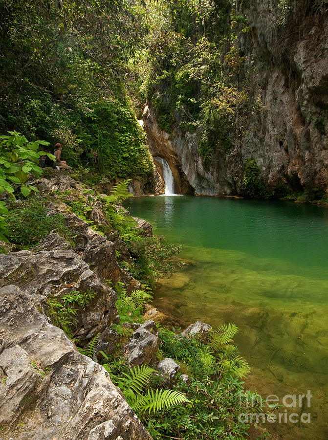 America Photograph - Waterfall and pool paradise - Cuba by OUAP Photography America Photograph - Waterfall and pool paradise - Cuba by OUAP Photography