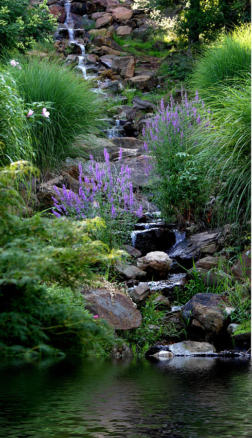 Waterfall At Honor Heights Park Photograph by Carolyn Fletcher - Fine ...