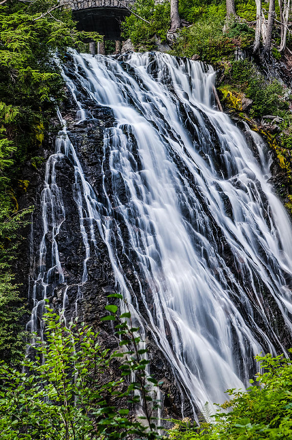 Waterfall at Mt. Rainier Photograph by Chris McKenna