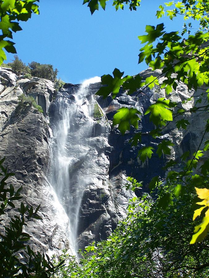 Waterfall Photograph - Waterfall at Yosemite National Park USA by Juna Dutta