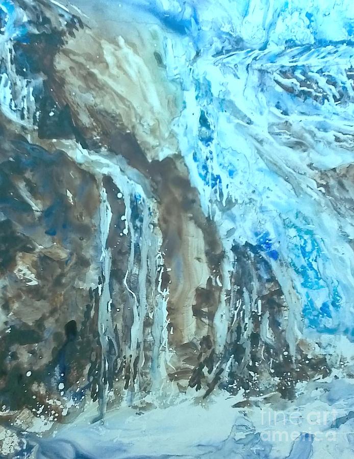 Waterfall  Painting by Bev Morgan