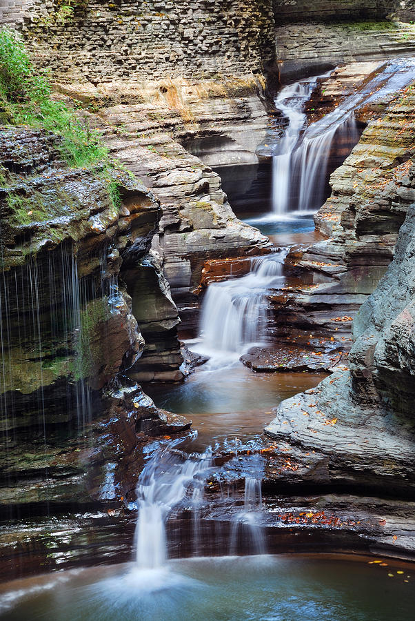 Waterfall Closeup Photograph by Songquan Deng