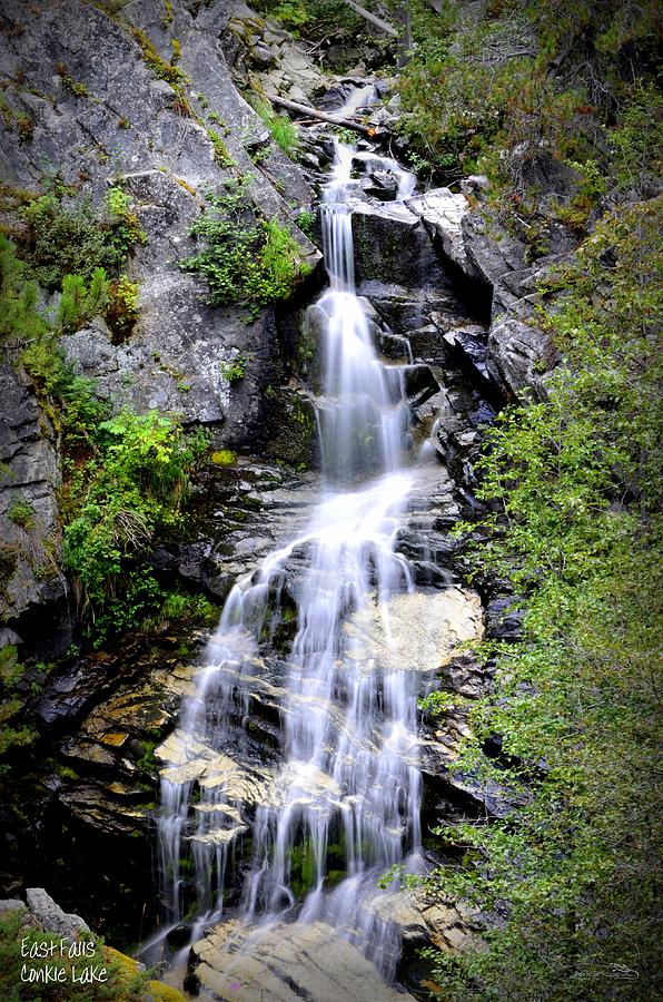 Waterfall - Conkle Lake Photograph by Guy Hoffman