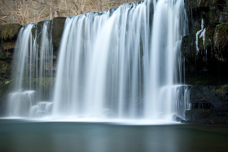 Nature Photograph - Waterfall -  Ddwli Uchaf - Pontneddfechan by Wayne Humphrey