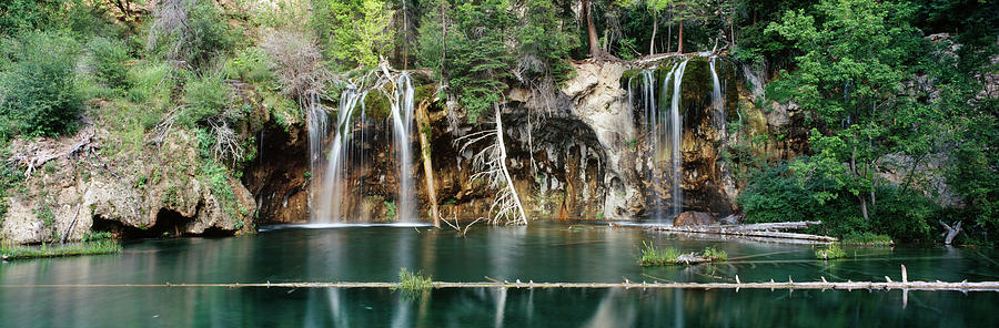 Waterfall In A Forest, Hanging Lake Photograph by Panoramic Images