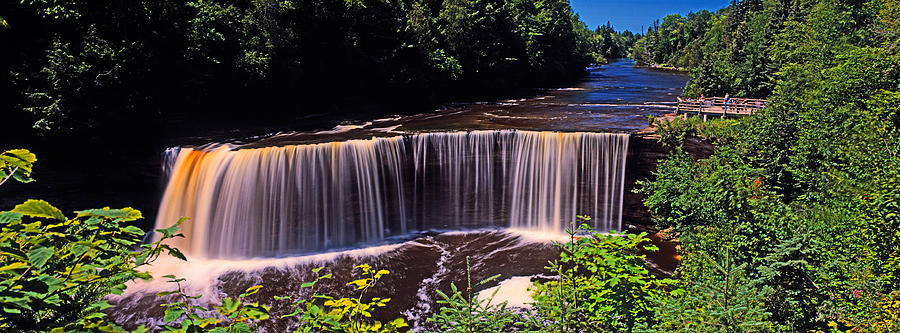 Nature Photograph - Waterfall In A Forest, Tahquamenon by Panoramic Images