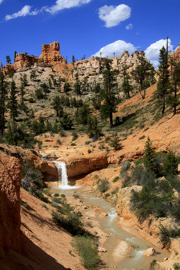 Bryce Canyon National Park Photograph - Waterfall in Bryce Canyon by Her Arts Desire
