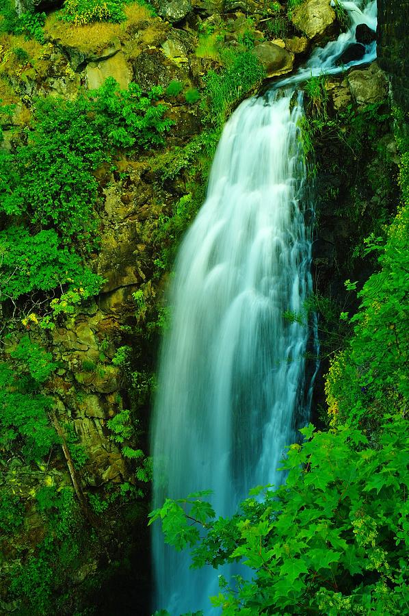 Waterfall Photograph - Waterfall In Hood River Oregon by Jeff Swan
