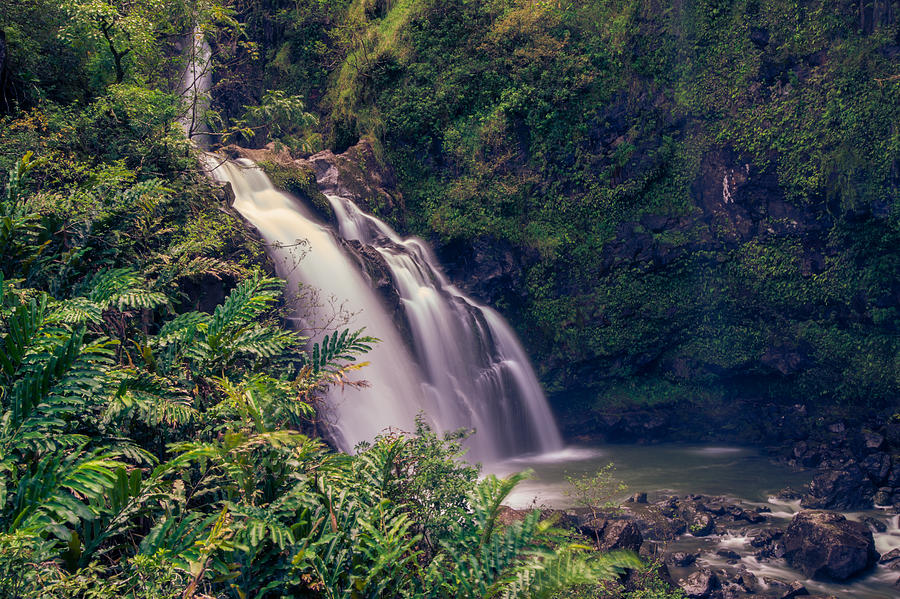 Paradise Photograph - Waterfall in Paradise by Peter Verdnik