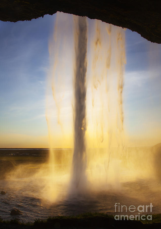 Waterfall Photograph - Waterfall in sun by Fabian Roessler