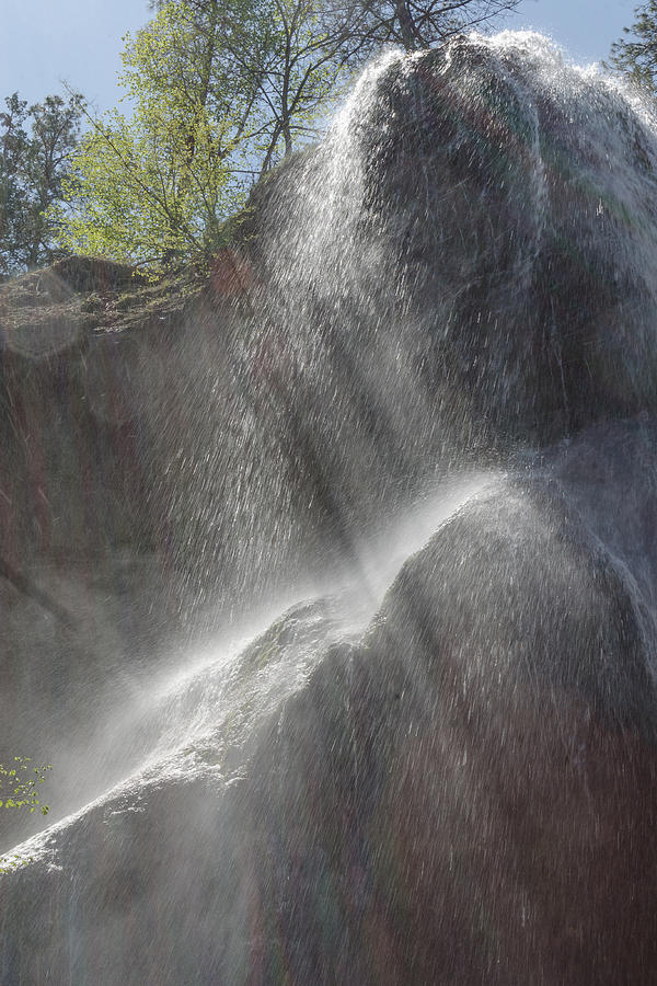 Waterfall in Sunshine Photograph by Greni Graph