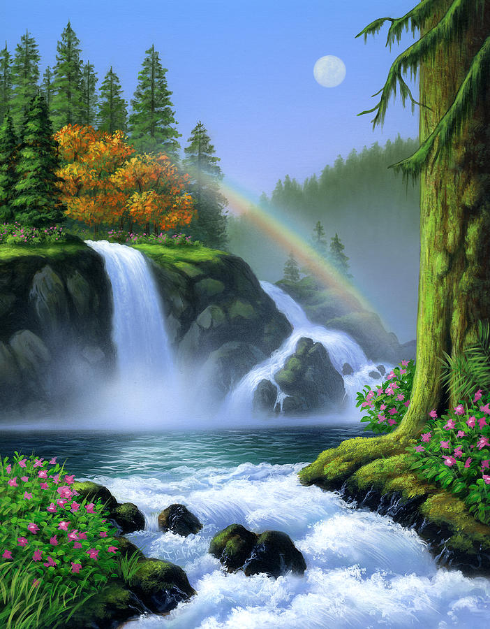 Famous Paintings Of Waterfalls